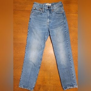 Madewell Classic Straight Jeans | Cropped Length | 23P | Light Blue